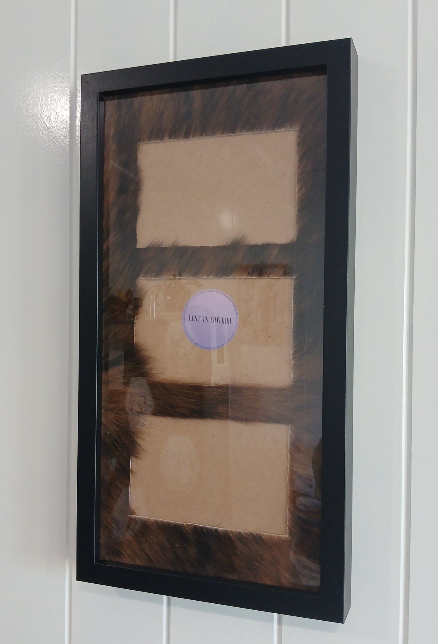 Cowhide frame photo size 3 - 4x6"