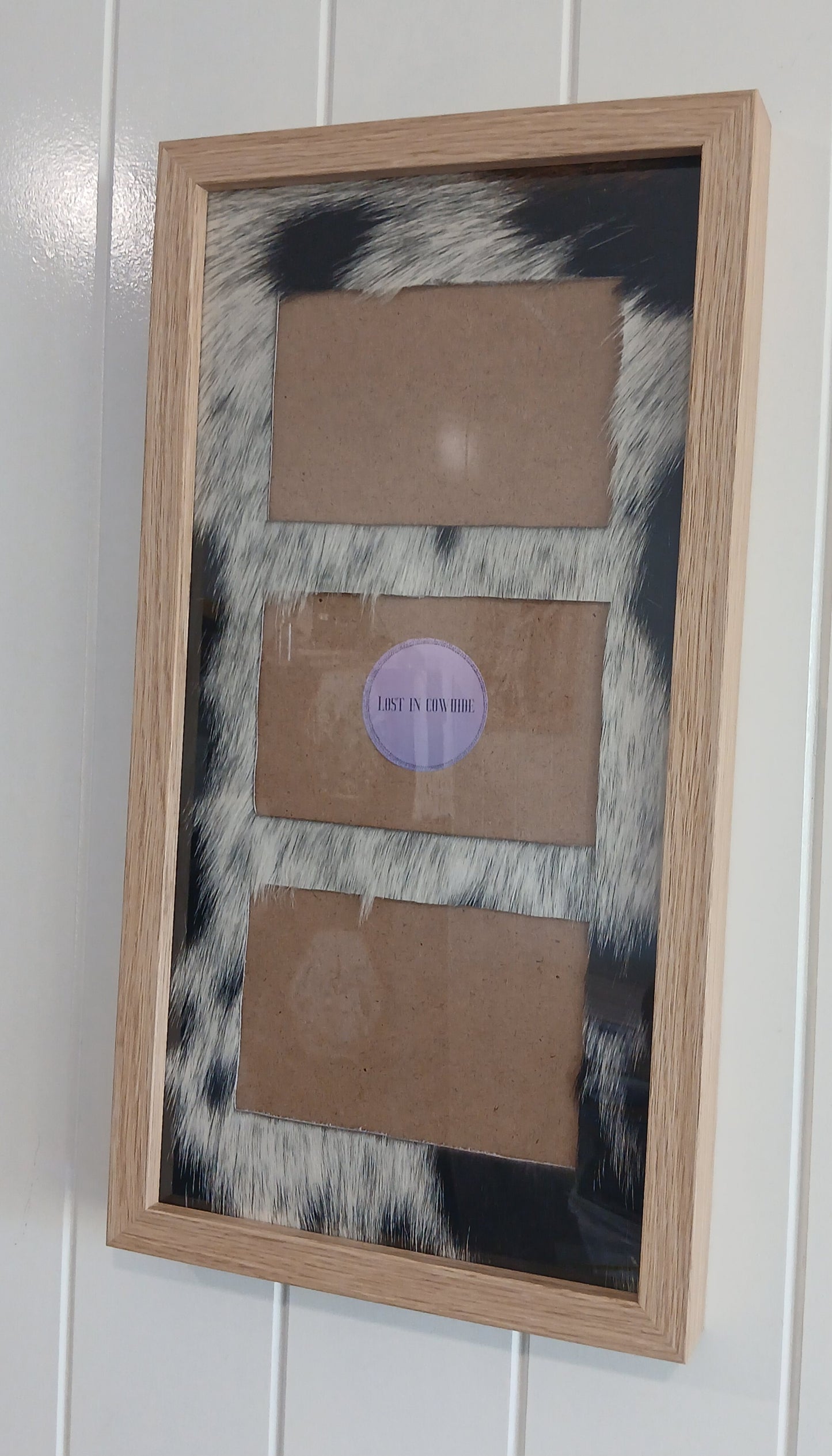 Cowhide frame photo size 3 - 4x6"