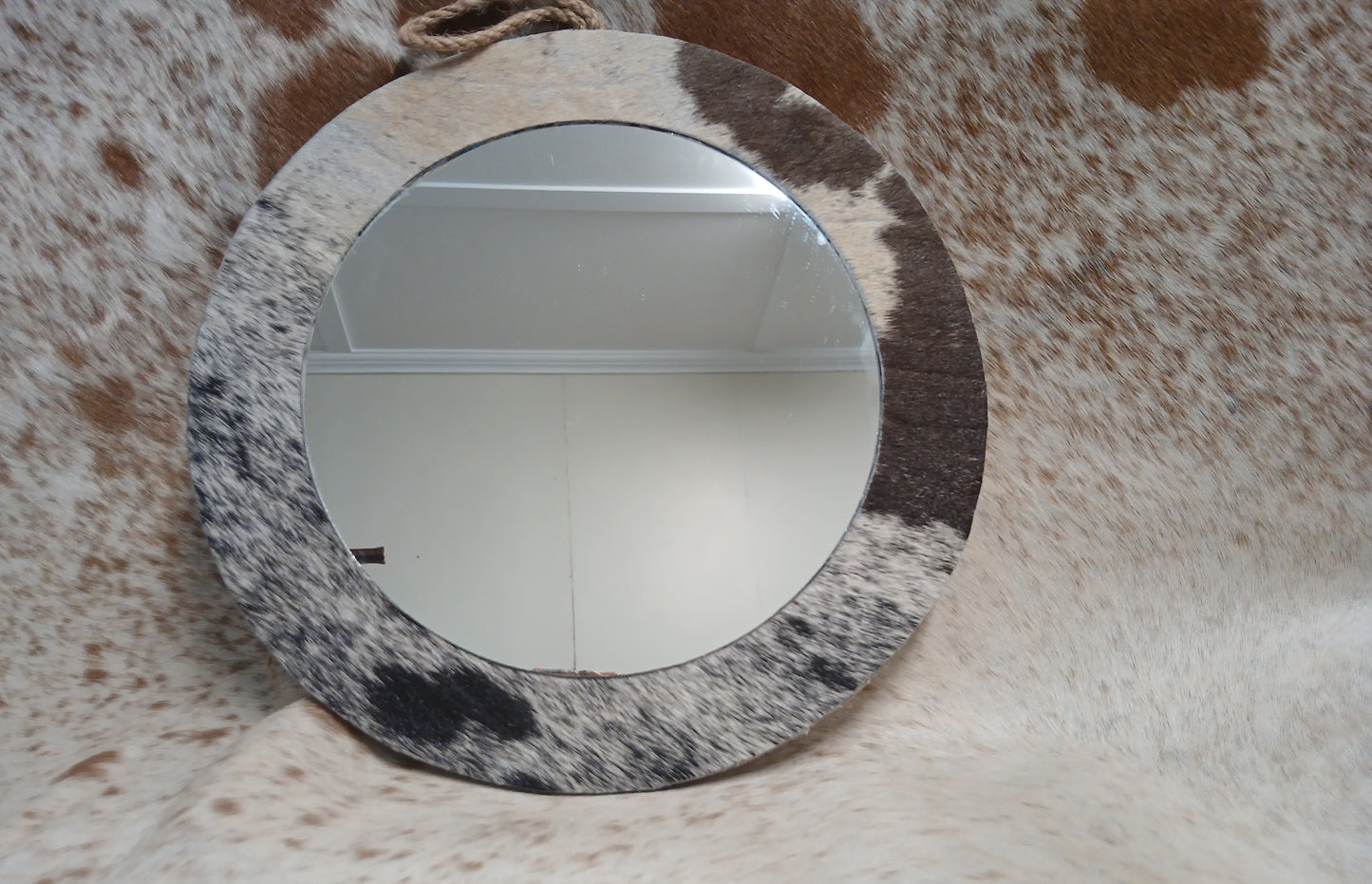 Cowhide Wall mirror
