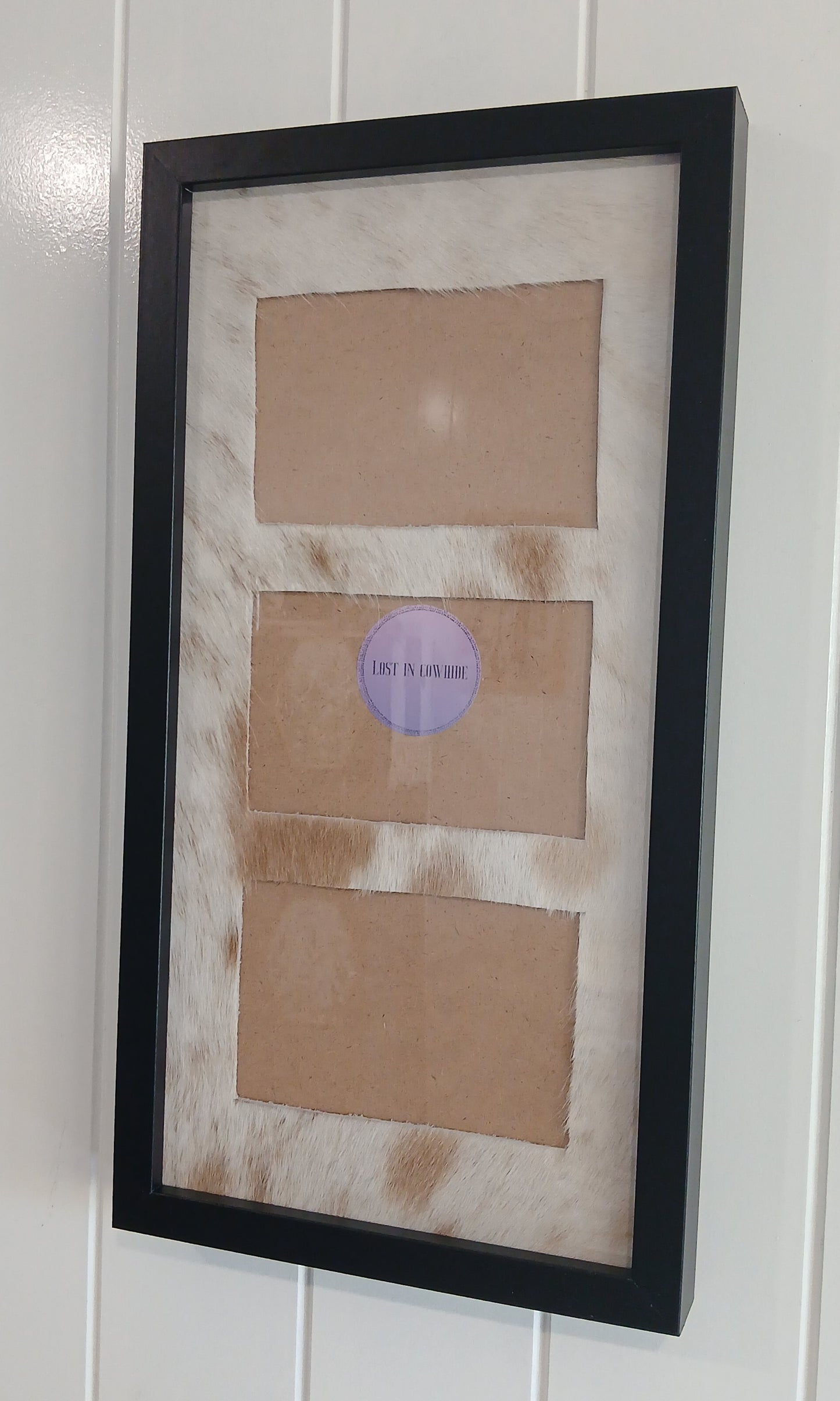 Cowhide frame photo size 3 - 4x6"