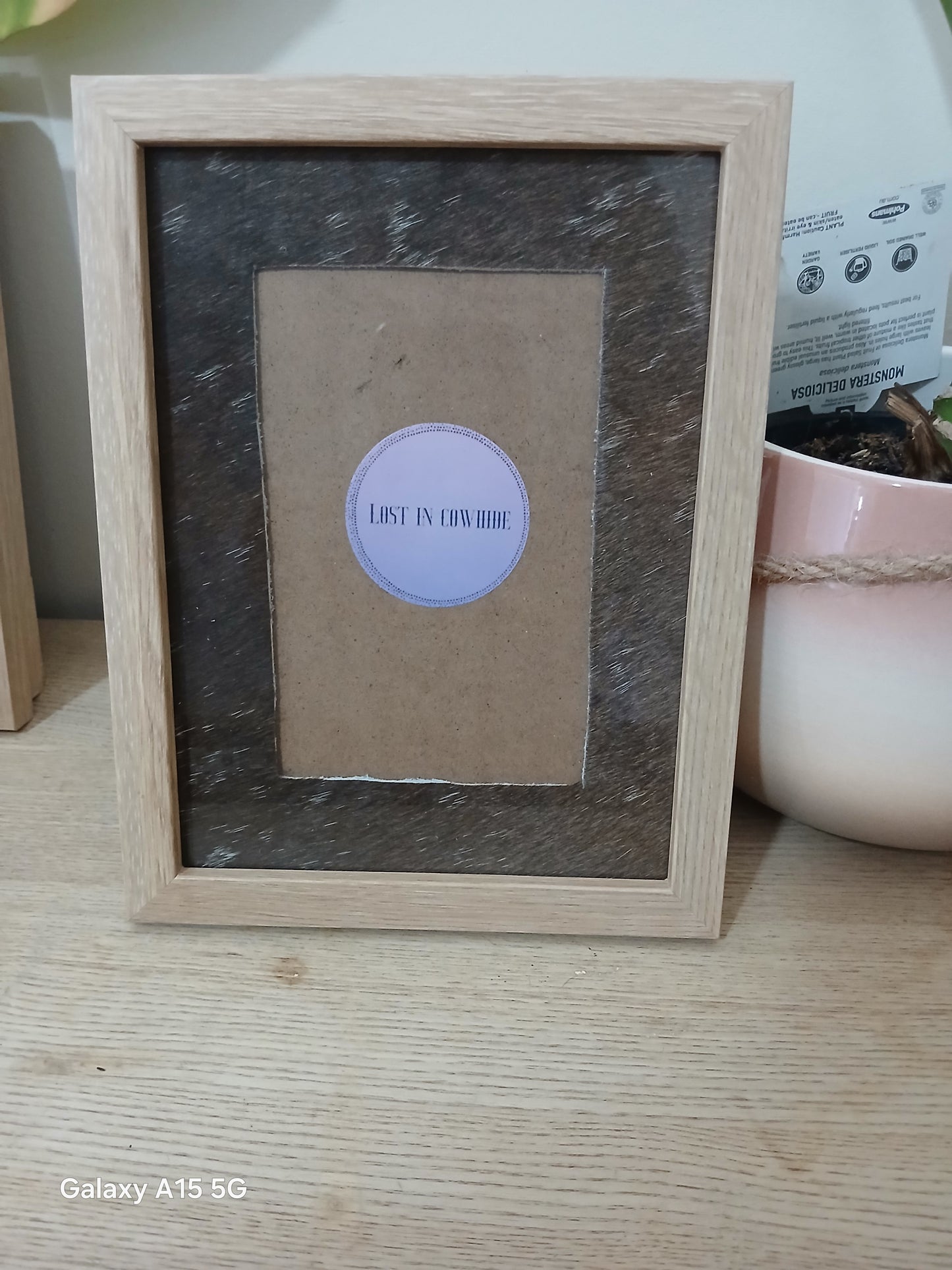 Cowhide frames photo size 4x6"
