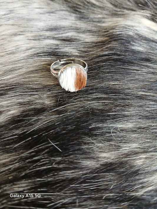 Cowhide Ring #17