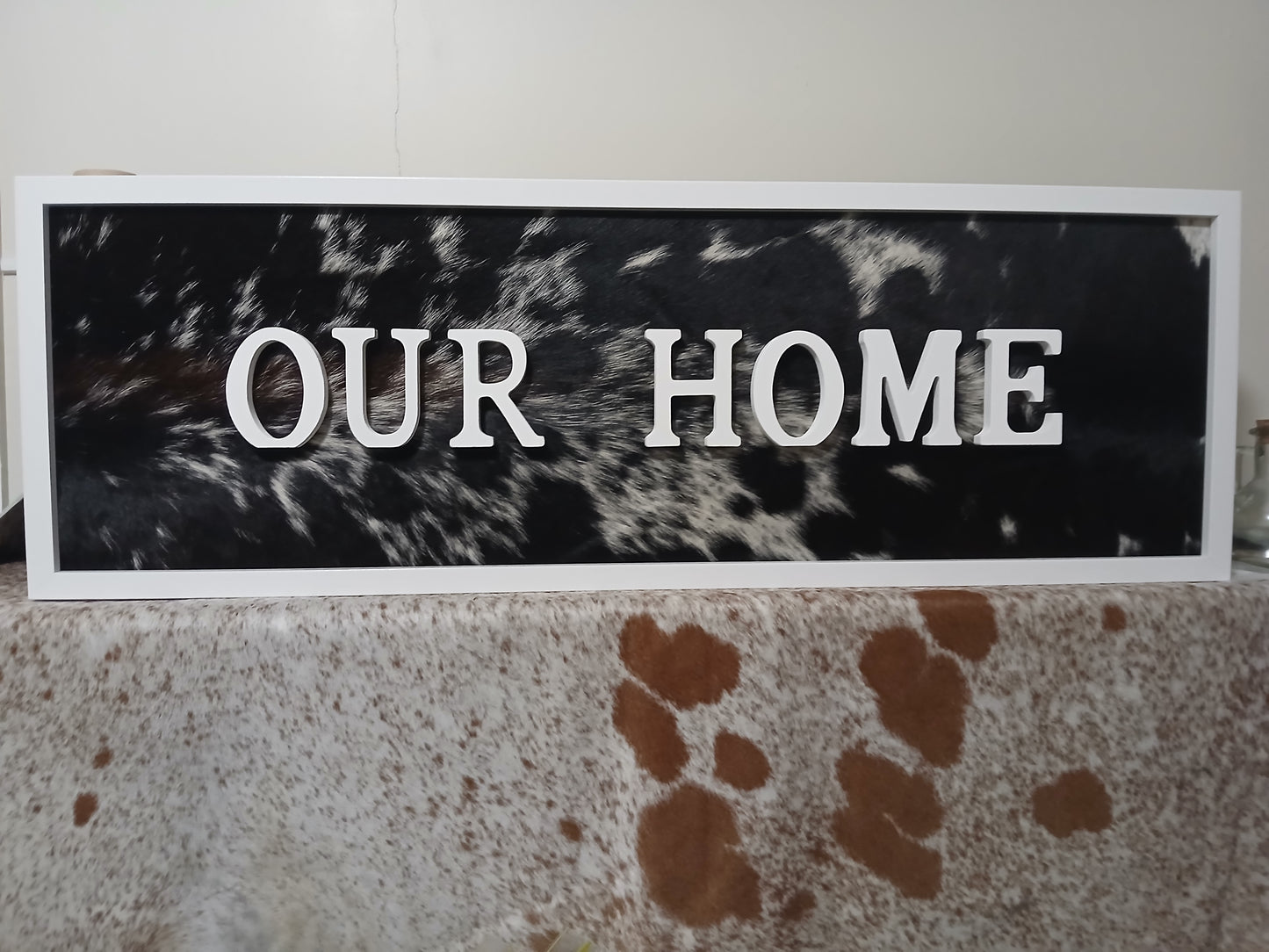 Our home wall sign
