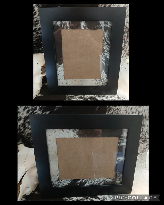 Cowhide frame photo size 6x8"