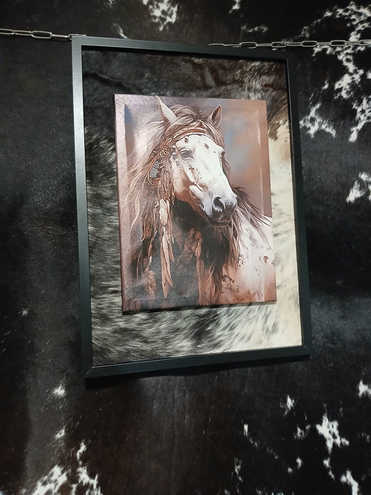 Premium A3 3D Print Cowhide Frame - Australian Wall Art