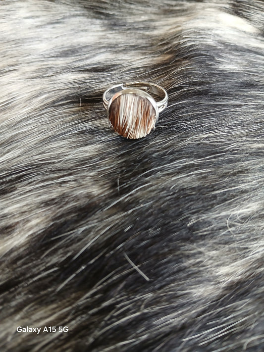 Cowhide Ring #13