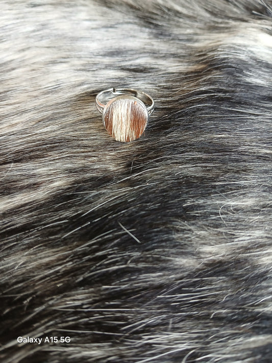 Cowhide Ring #14