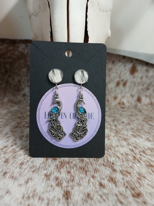 Stud dangle earrings