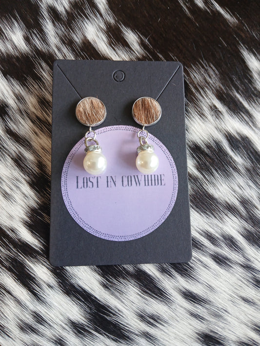 Stud dangle earrings