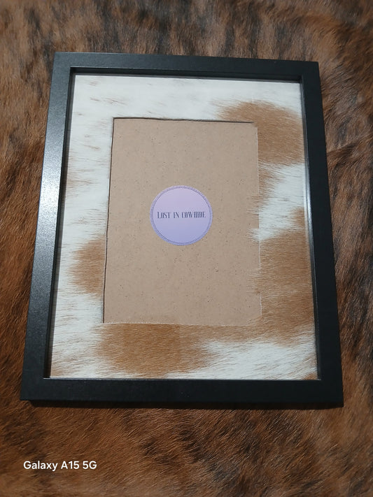 Cowhide frame photo size 5x7"