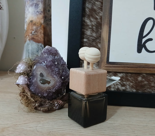 Car air vent oil diffuser (black gradient) with 10ml of fragrance