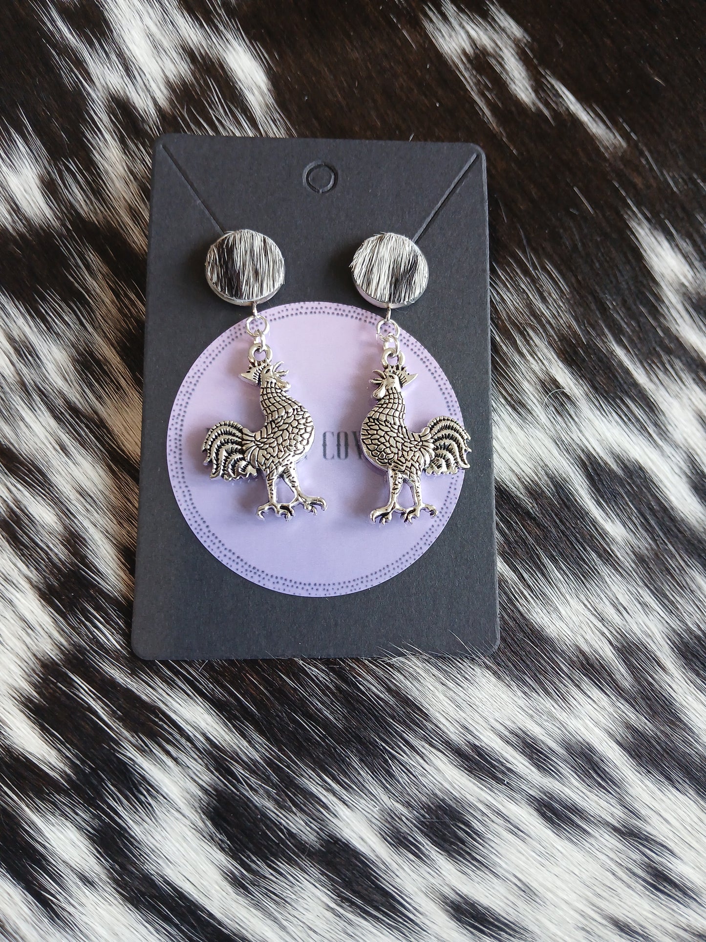 Stud dangle earrings