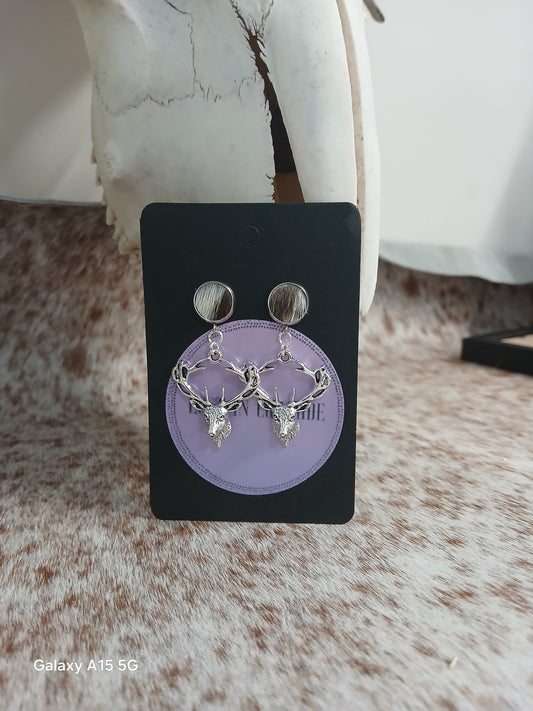 Stud dangle earrings