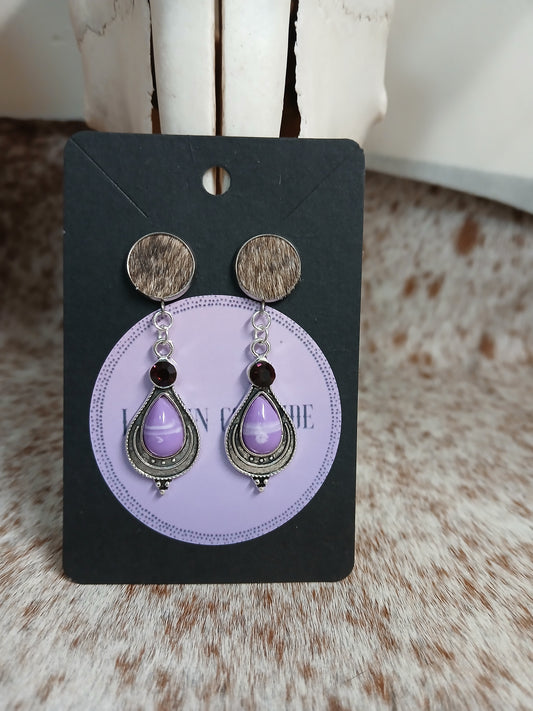 Stud dangle earrings